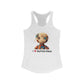 I ❤️ Button Face Women's Racerback Tank - Cute Graphic Summer Top