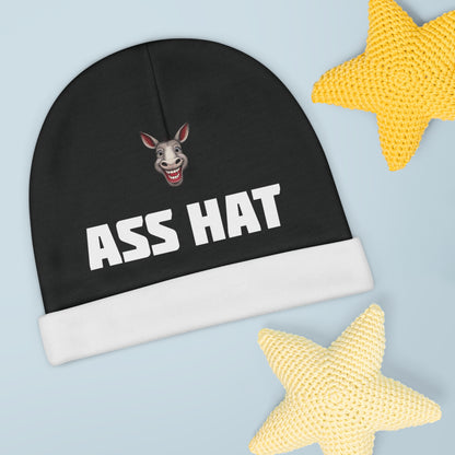 "ASS HAT" - Baby Beanie, Infant Hat for Holidays & Celebrations