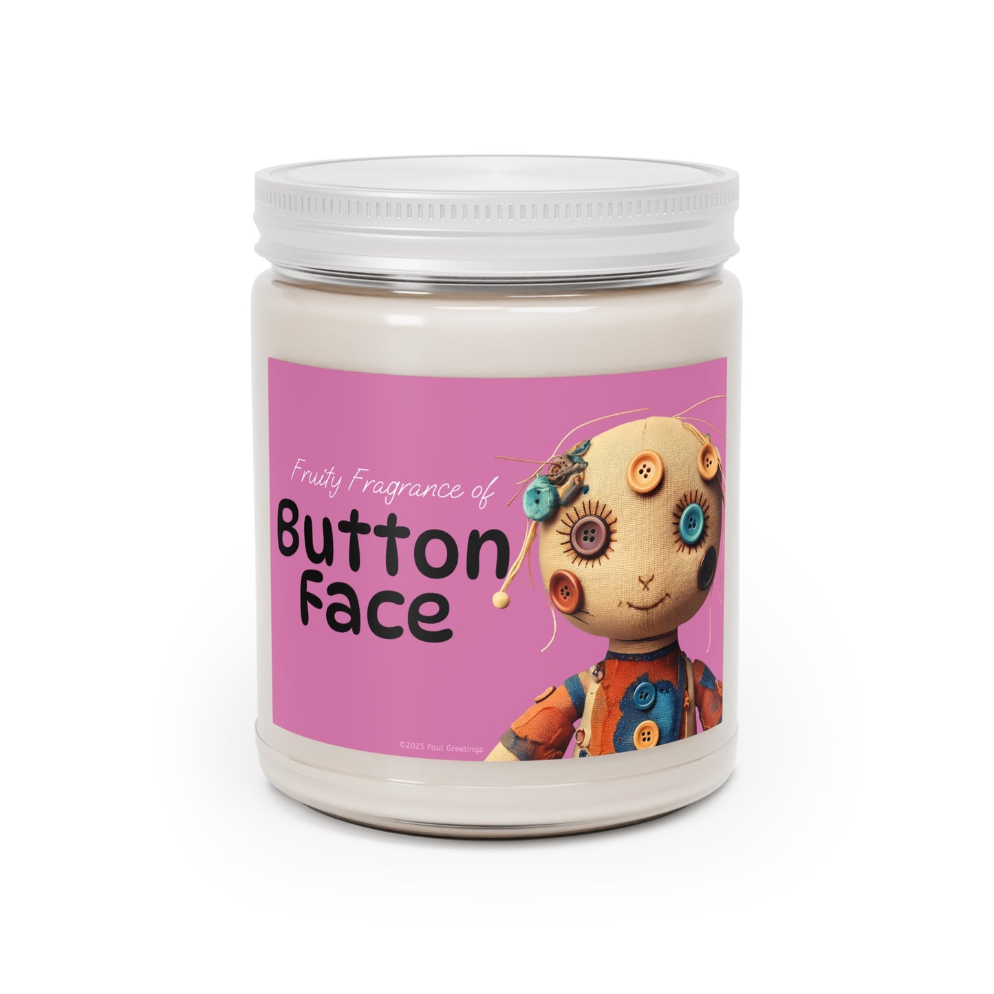 "Button Face" Sweet Sniffing Candle - 9oz - Valentines Gift