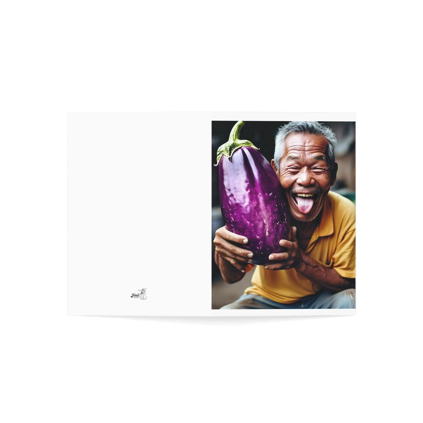 Grandpa Eggplant Emoji Birthday  - 1 to 50 Pack