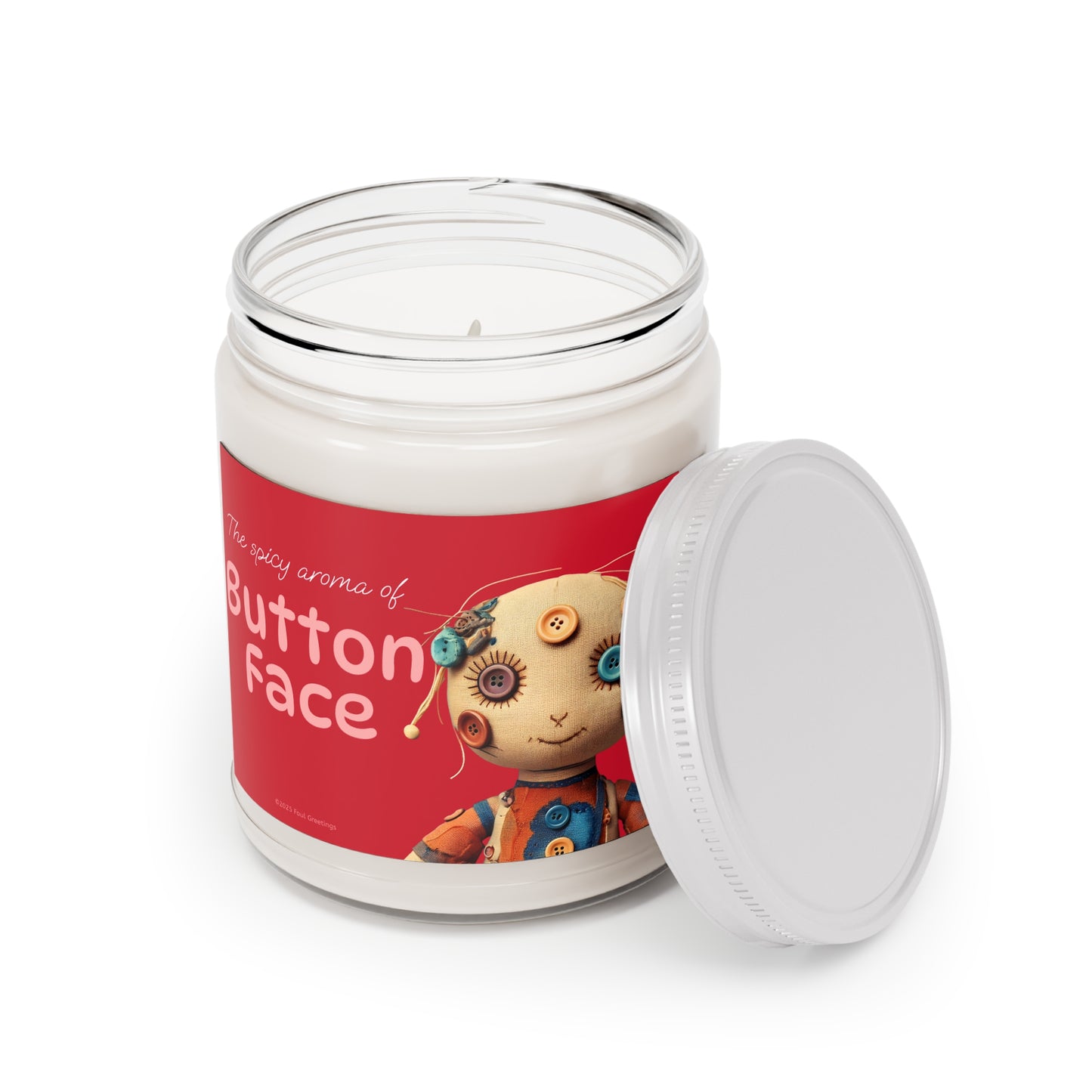 "Button Face" Spicy Aroma Sniffing Candle - 9oz