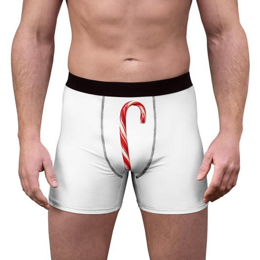 Candy Cane Men's Boxer Briefs for the Man with a Little Penis - Festive Holiday Underwear