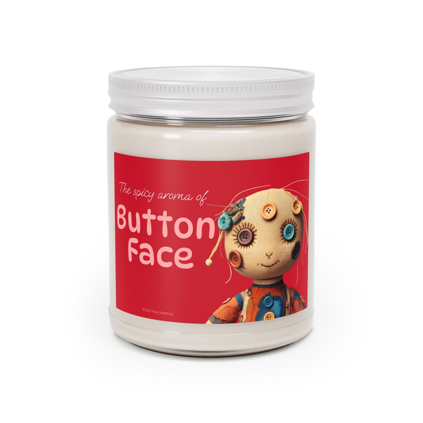 "Button Face" Spicy Aroma Sniffing Candle - 9oz