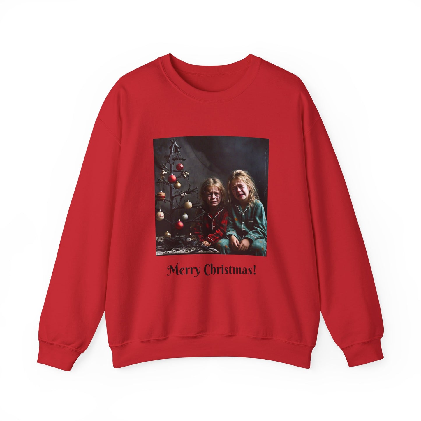 Merry Christmas with Crying Kids Design