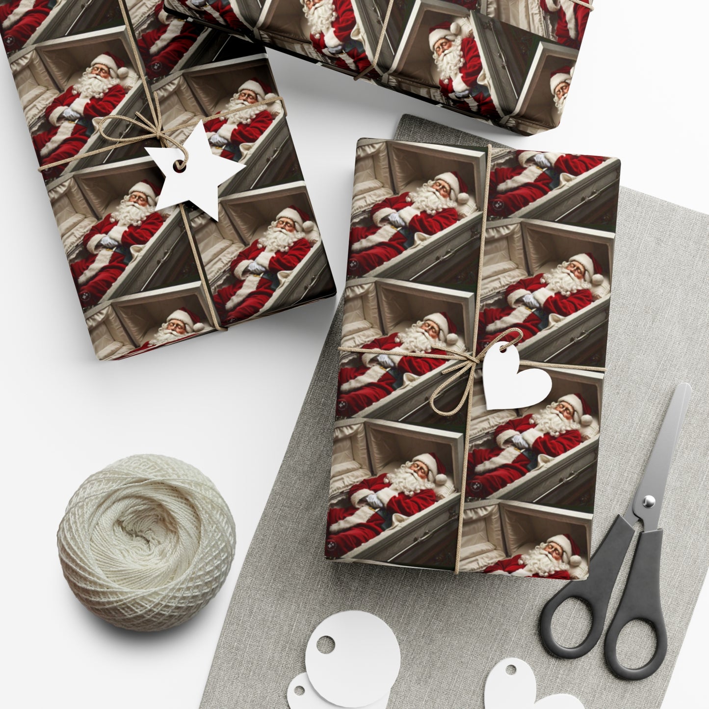 "Sleepy" Santa - Wrapping Paper