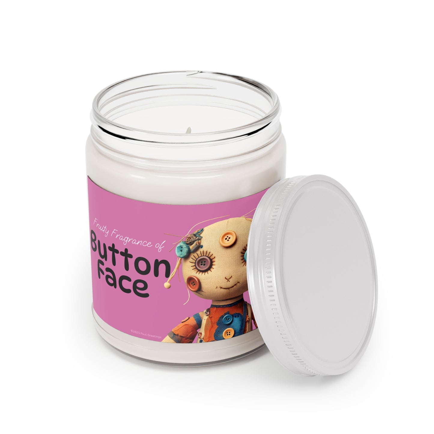 "Button Face" Sweet Sniffing Candle - 9oz - Valentines Gift