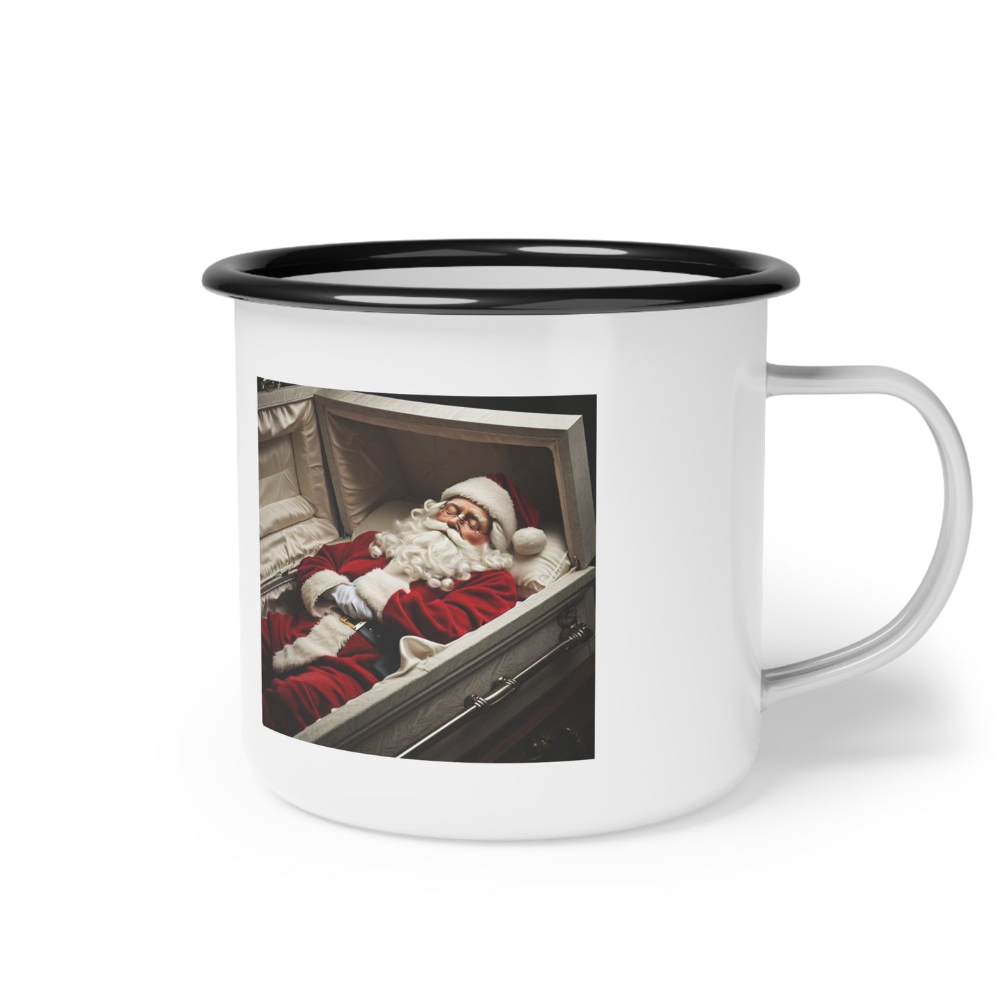 "Sleepy" Santa Enamel Camp Cup - 'And to All a Good Night!'