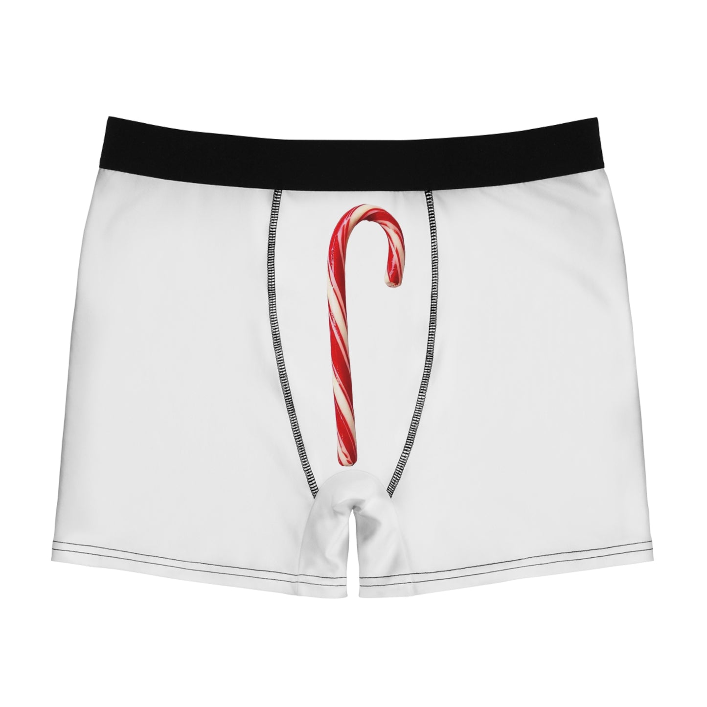 Candy Cane Men's Boxer Briefs for the Man with a Little Penis - Festive Holiday Underwear