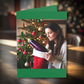 Woman with Purple Emoji - Christmas Card